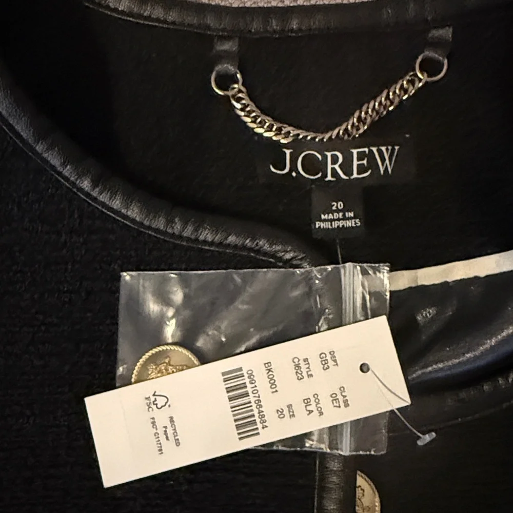 J. Crew Black Blazer with Gold Buttons